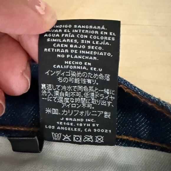 J Brand Mom Shorts Dark Wash Cut Offs - Picture 3 of 11